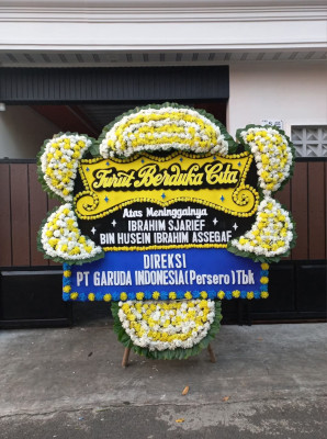 Papan Bunga Duka di Sukamaju Kaler