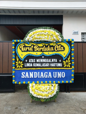 Papan Bunga Duka di Sukamaju Kaler